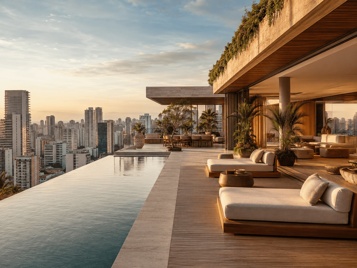 Cobertura duplex com vista aberta nos Jardins, São Paulo